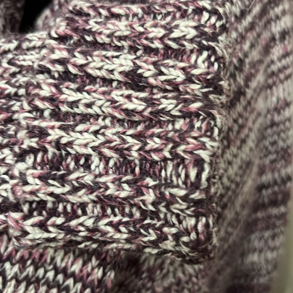 Hooded knit sweater Mauve & White - size small - Picture 5 of 5